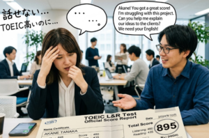 TOEIC 高いのに 話せない
