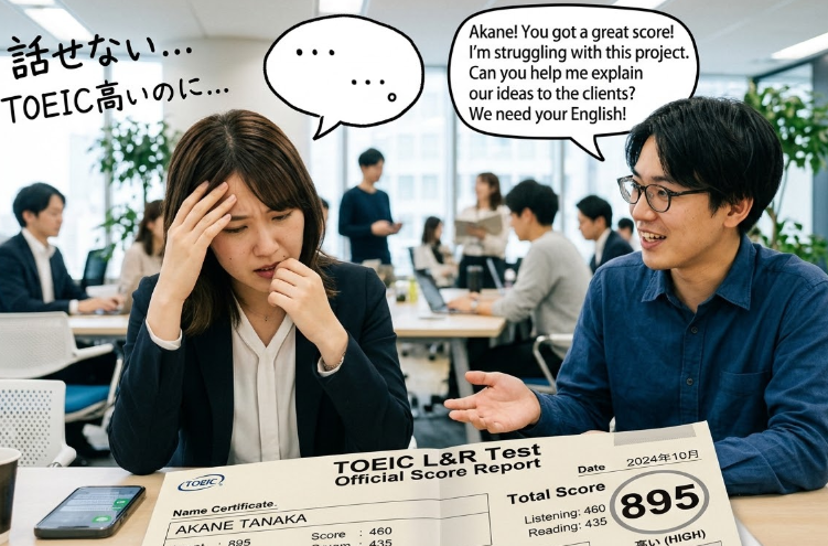 TOEIC 高いのに 話せない