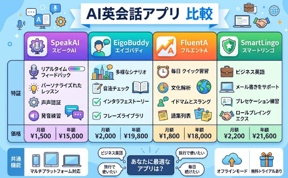 AI英会話アプリはどれがいい