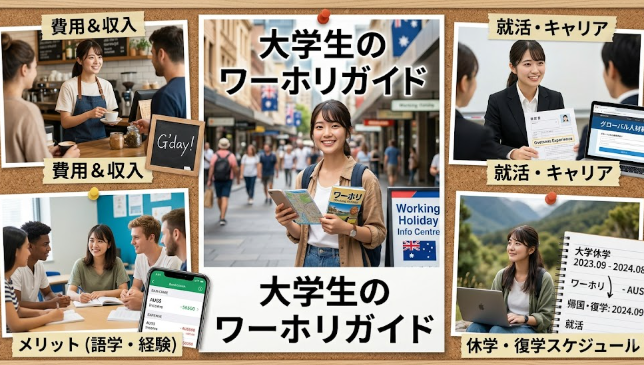 ワーホリ 大学生